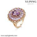 14737 Fashion jewelry artificial zircon stone wholesale women's 18k gold finger rings designs